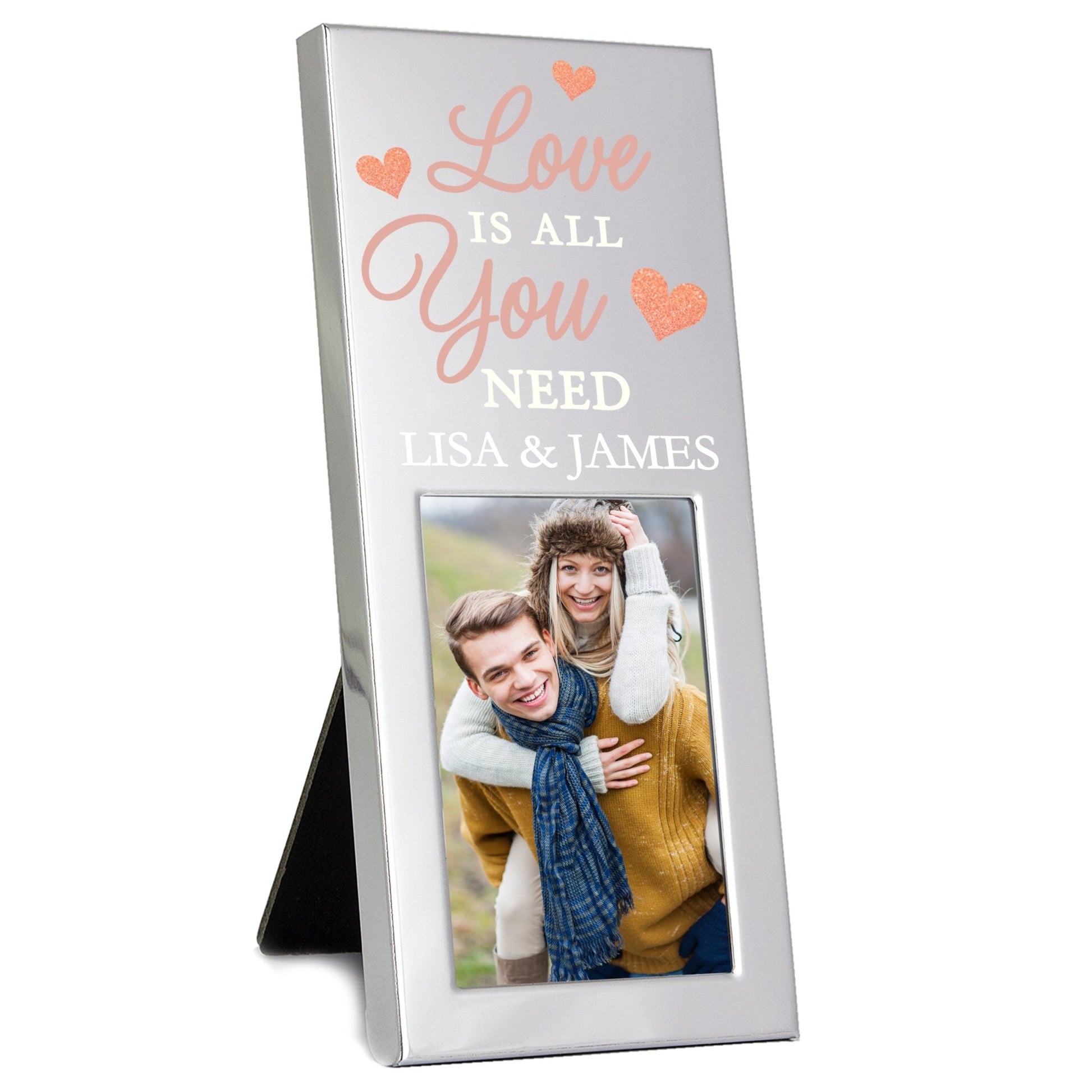 Personalised 'Love is All You Need' 2x3 Photo Frame | Inspired Creative Gifts | UK Supplier