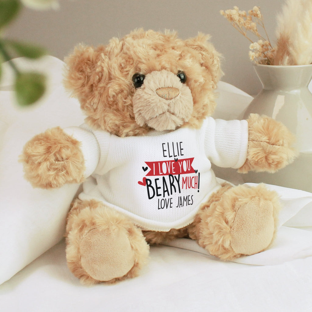 Personalised Love You Beary Much Teddy Bear | Inspired Creative Gifts | UK Supplier