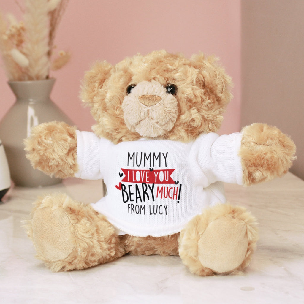 Personalised Love You Beary Much Teddy Bear | Inspired Creative Gifts | UK Supplier