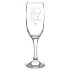 Personalised Maid of Honour Flute Glass | Inspired Creative Gifts | UK Supplier