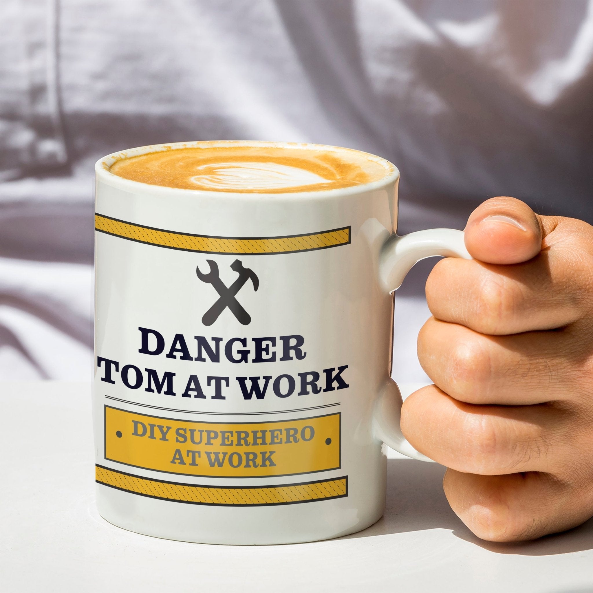 Personalised Man At Work Mug | Inspired Creative Gifts | UK Supplier