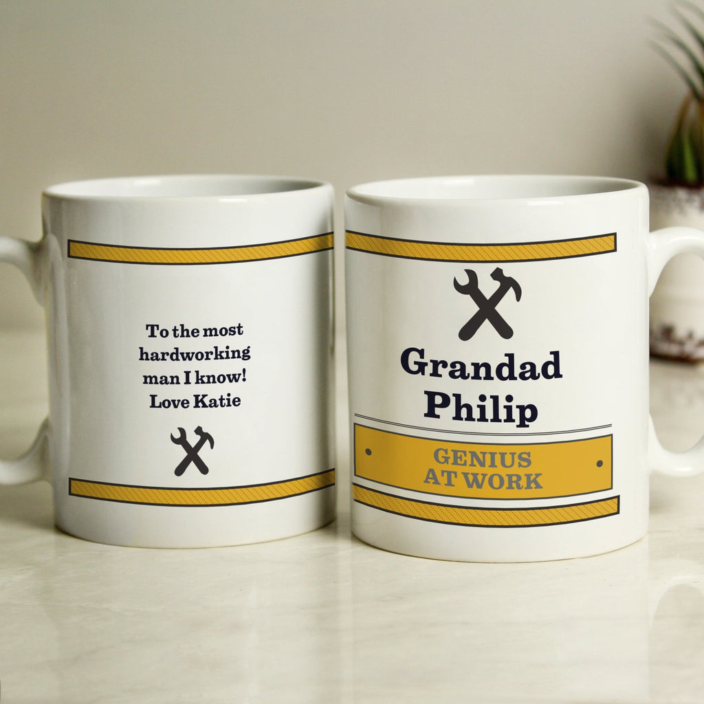 Personalised Man At Work Mug | Inspired Creative Gifts