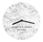 Personalised Marble Effect Wooden Clock | Inspired Creative Gifts | UK Supplier