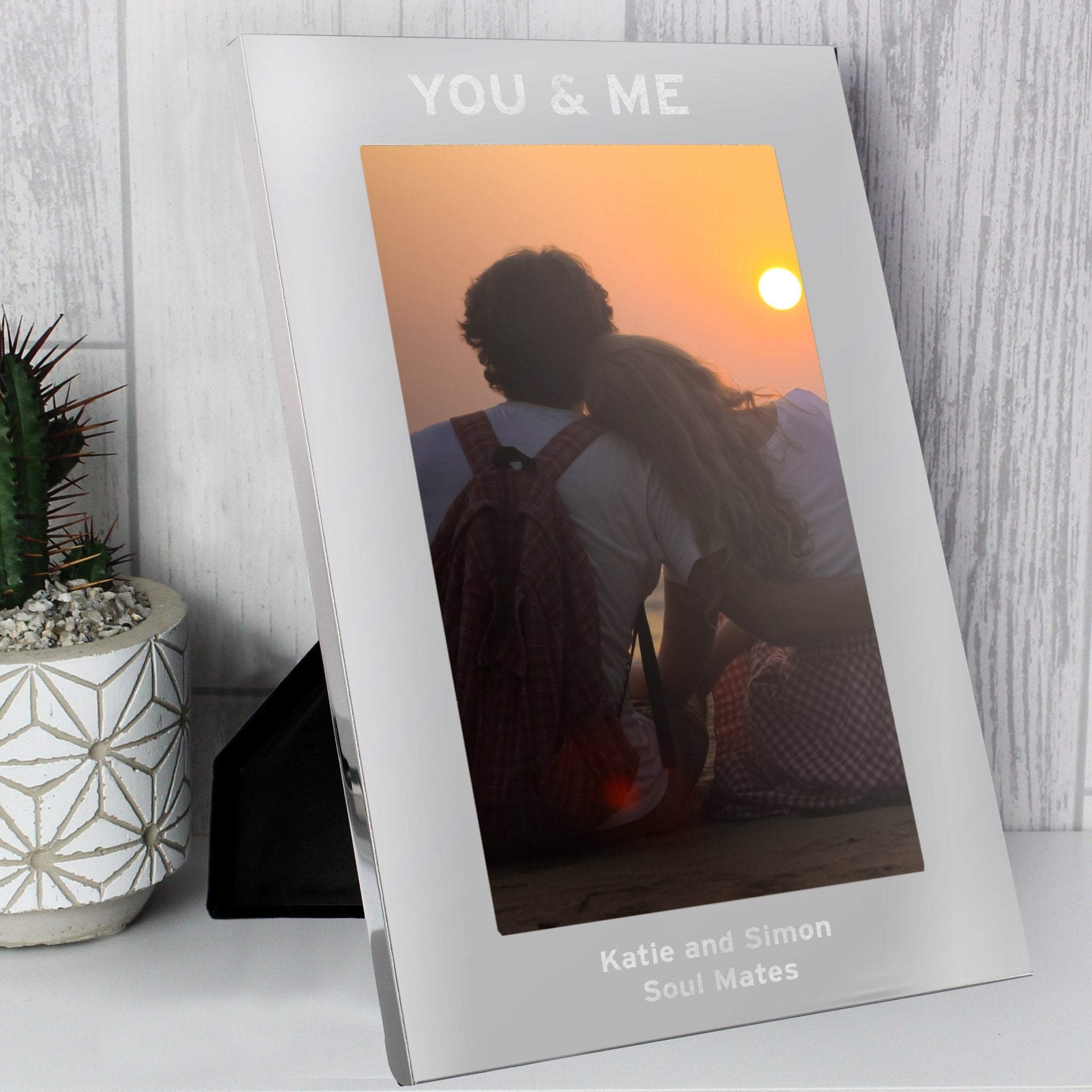Personalised & Me 5x7 Silver Photo Frame | Inspired Creative Gifts | UK Supplier