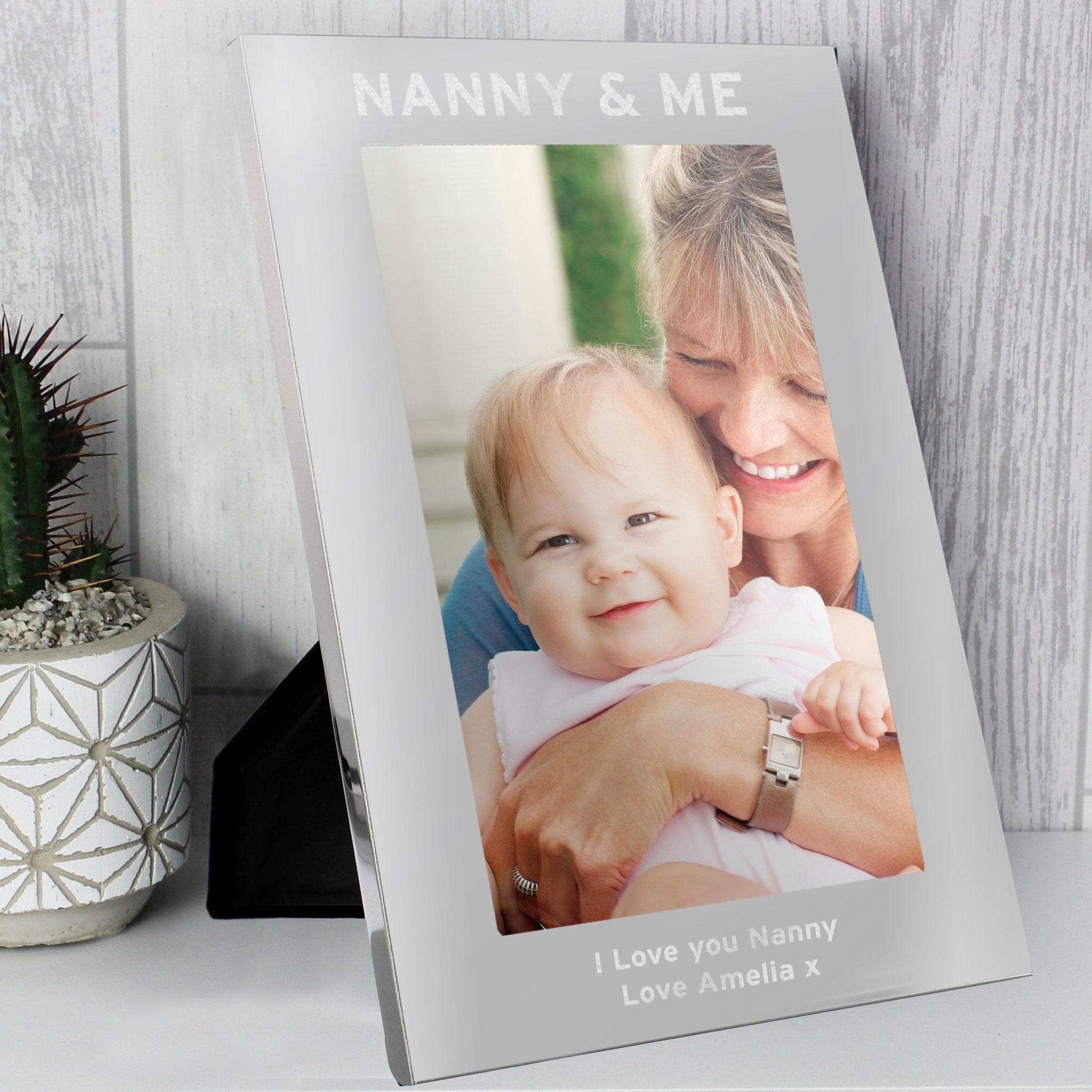 Personalised & Me 5x7 Silver Photo Frame | Inspired Creative Gifts | UK Supplier