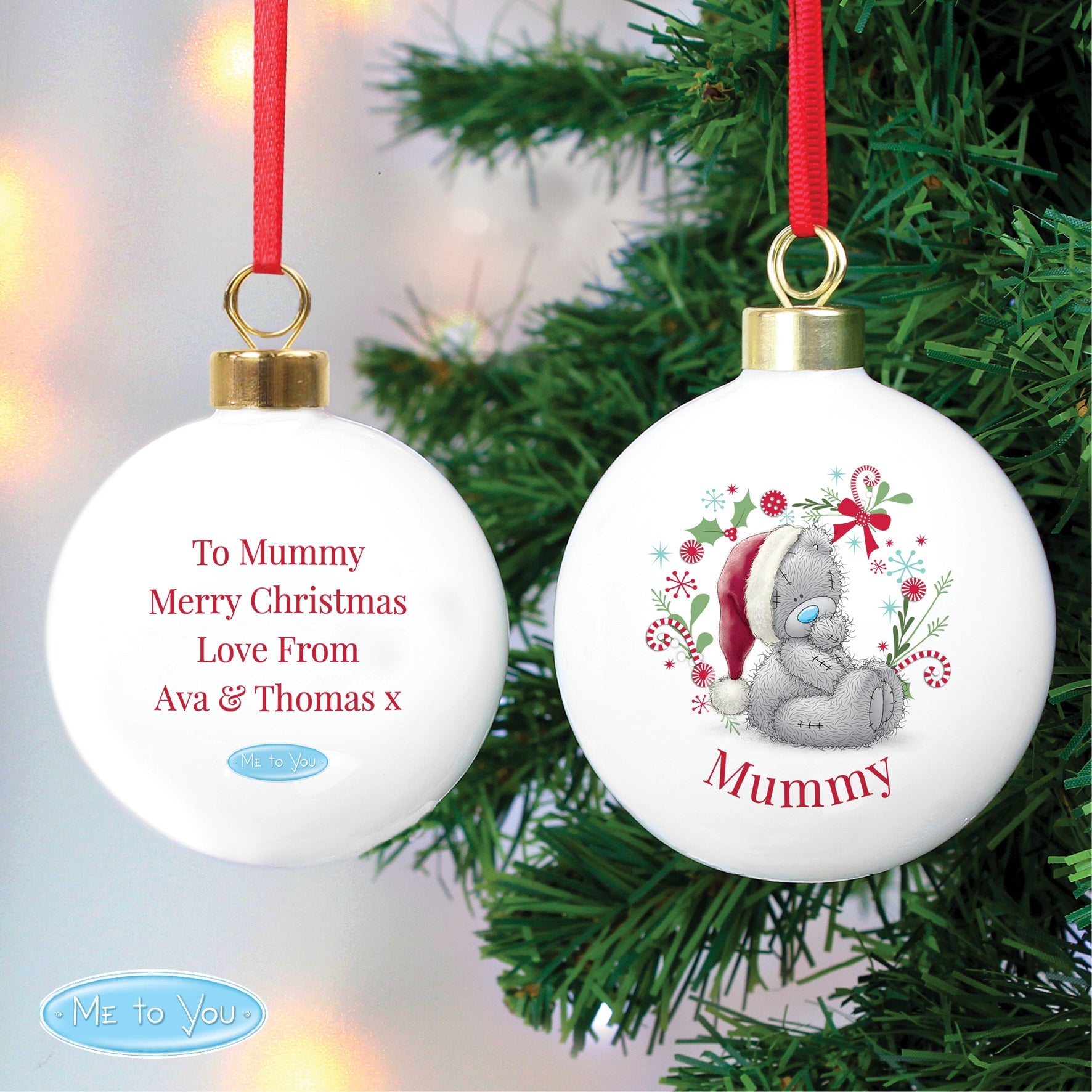 Personalised Me To You Christmas Bauble - Bauble - Inspired Creative Gifts