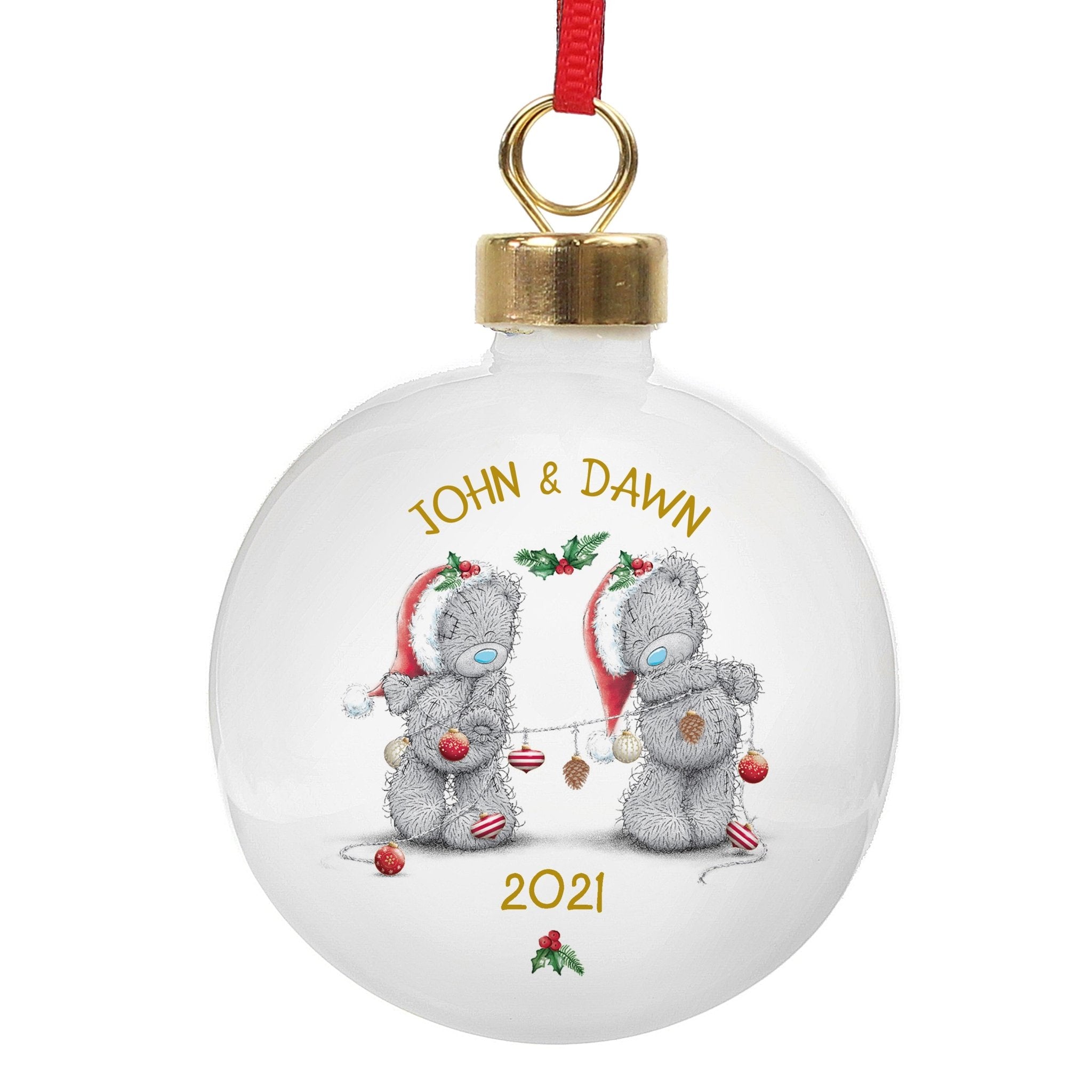 Personalised Me to You Christmas Couple's Bauble | Inspired Creative Gifts | UK Supplier