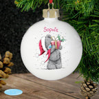 Personalised Me To You Christmas Present Bauble | Inspired Creative Gifts | UK Supplier