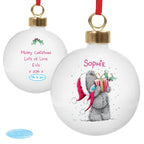 Personalised Me To You Christmas Present Bauble | Inspired Creative Gifts | UK Supplier