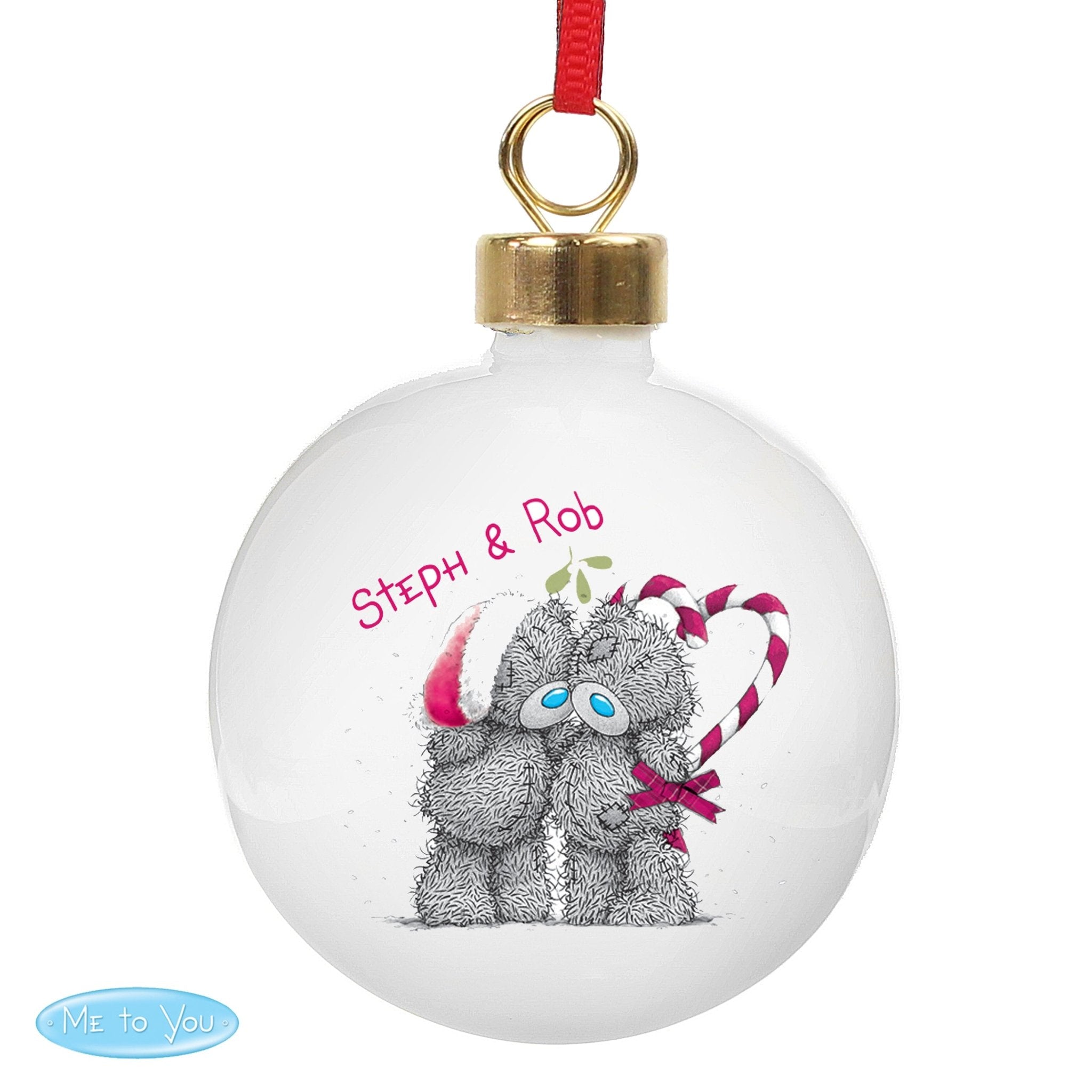 Personalised Me To You Couple Christmas Bauble | Inspired Creative Gifts | UK Supplier