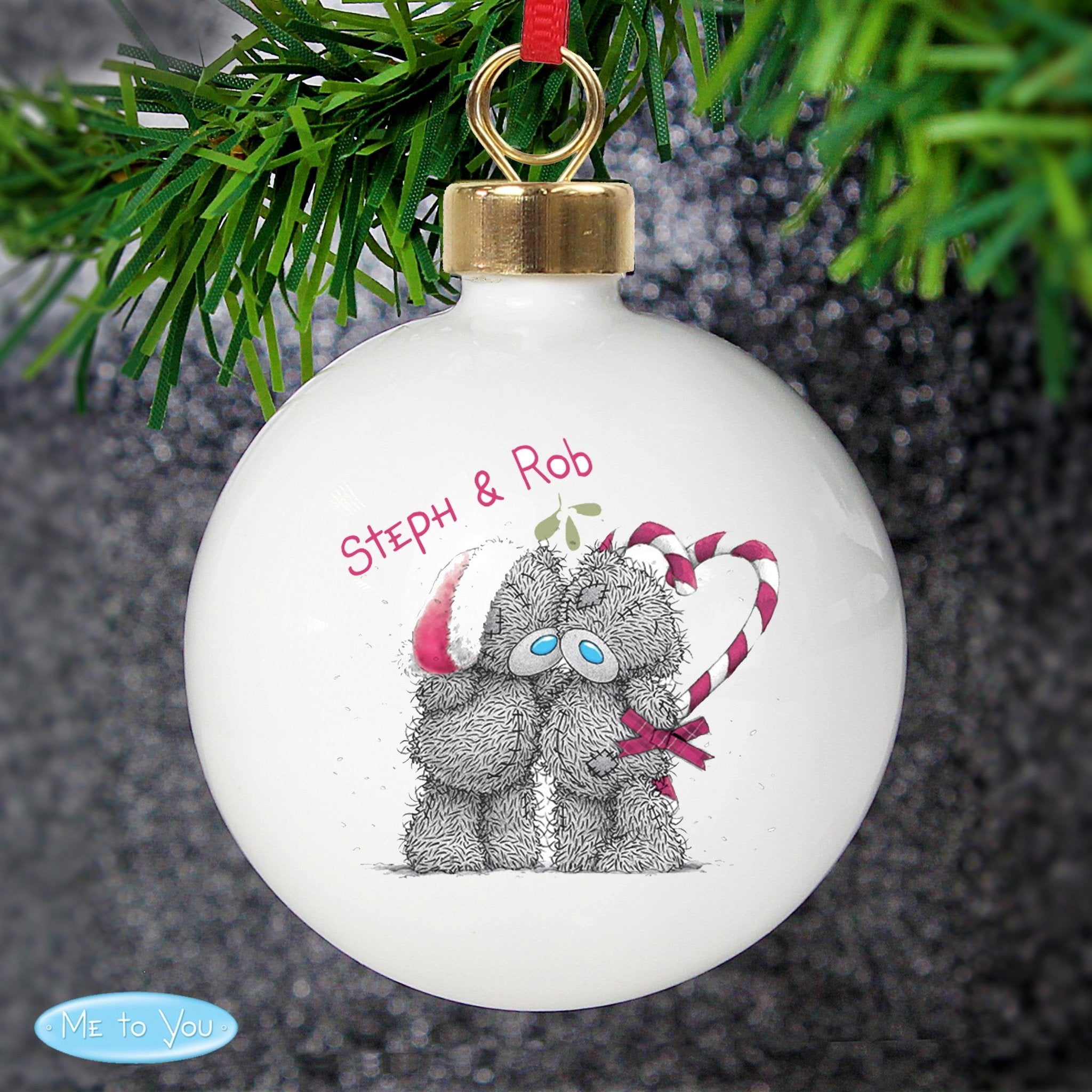 Personalised Me To You Couple Christmas Bauble | Inspired Creative Gifts | UK Supplier
