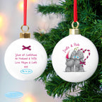Personalised Me To You Couple Christmas Bauble | Inspired Creative Gifts | UK Supplier