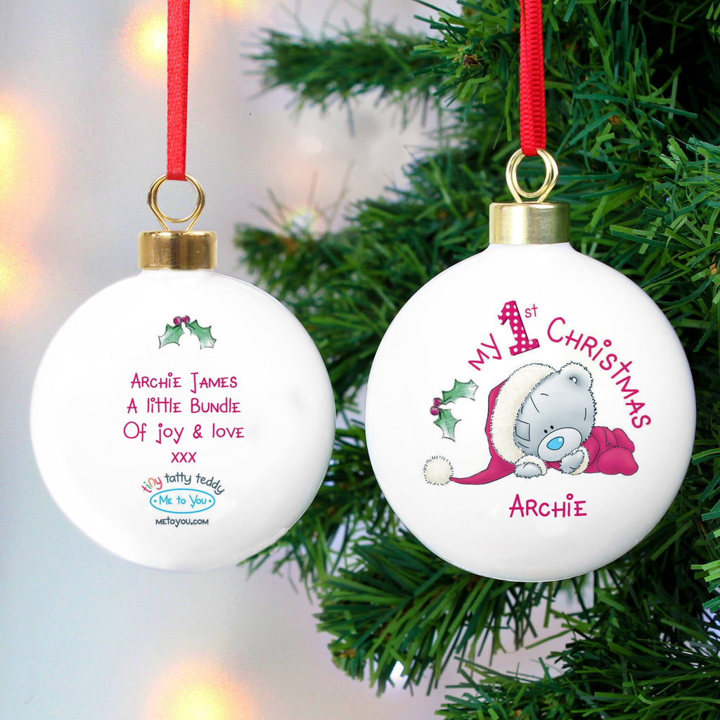 Personalised Me To You My 1st Christmas Bauble | Inspired Creative Gifts | UK Supplier