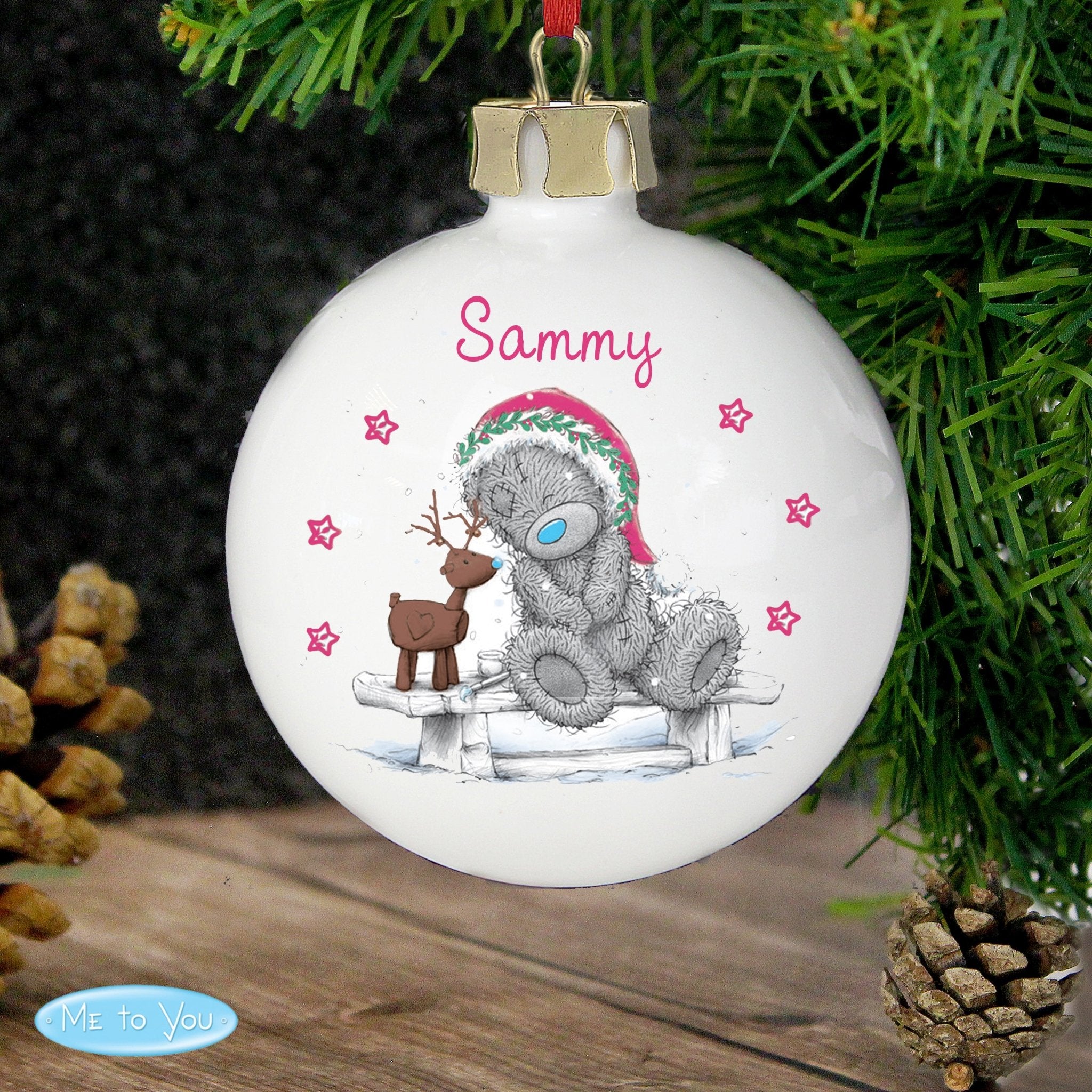 Personalised Me To You Reindeer Bauble | Inspired Creative Gifts | UK Gift Supplier