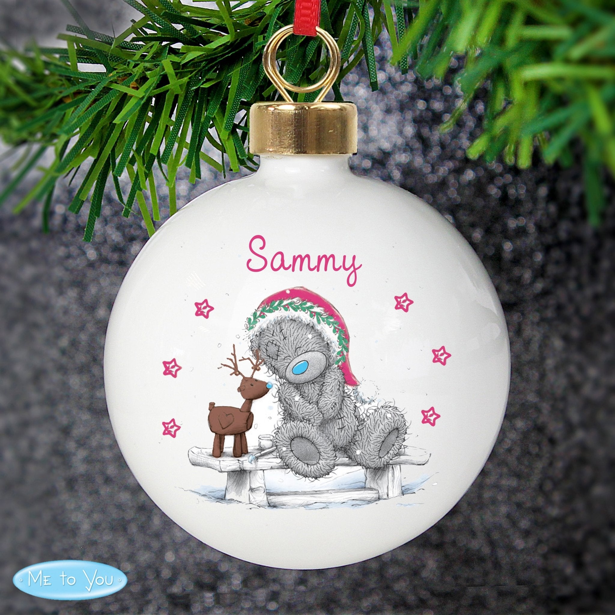 Personalised Me To You Reindeer Bauble | Inspired Creative Gifts | UK Gift Supplier