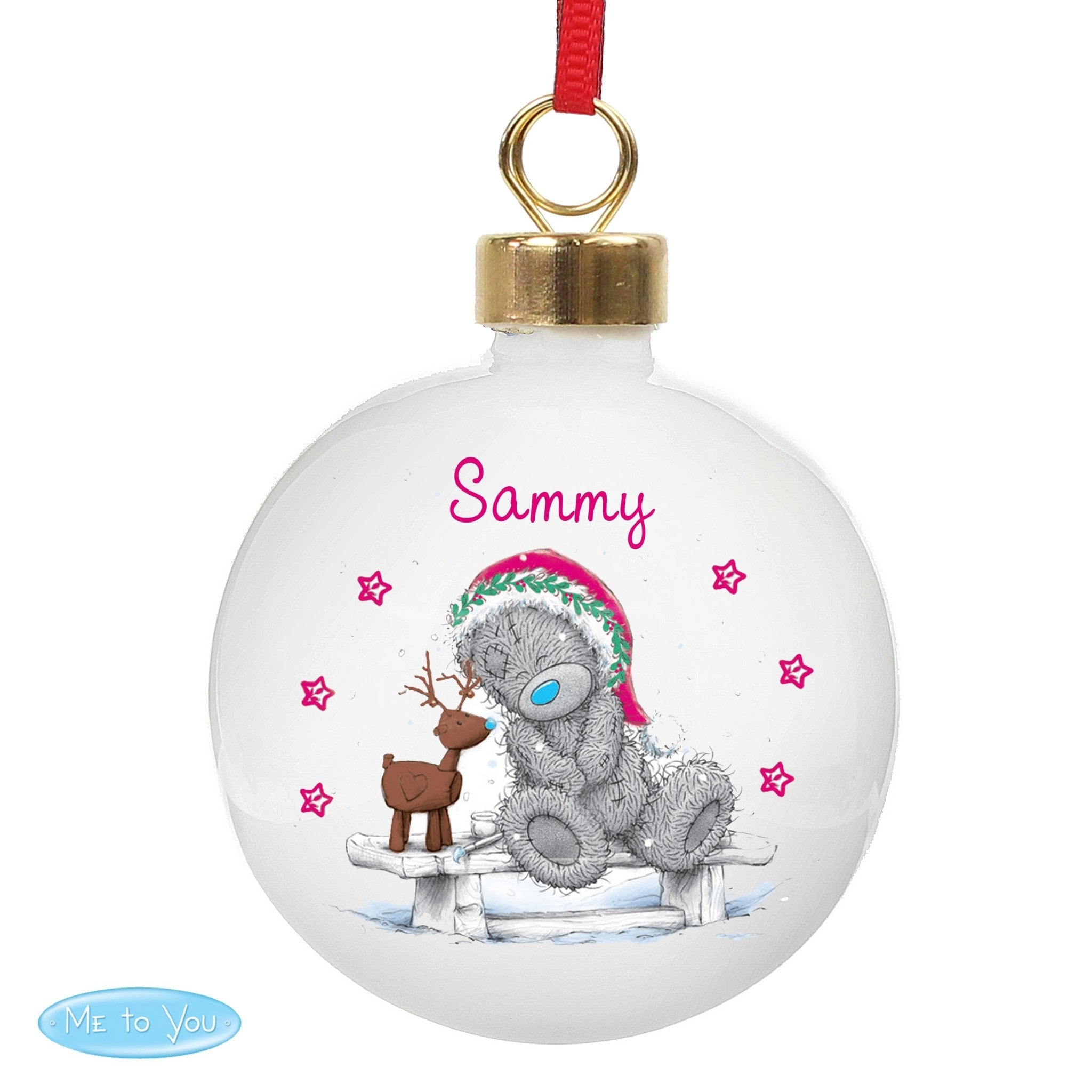 Personalised Me To You Reindeer Bauble | Inspired Creative Gifts | UK Gift Supplier