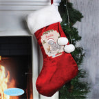 Personalised Me to You Reindeer Luxury Red Stocking | Inspired Creative Gifts | UK Supplier
