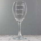 Personalised Measures Wine Glass | Inspired Creative Gifts | UK Supplier
