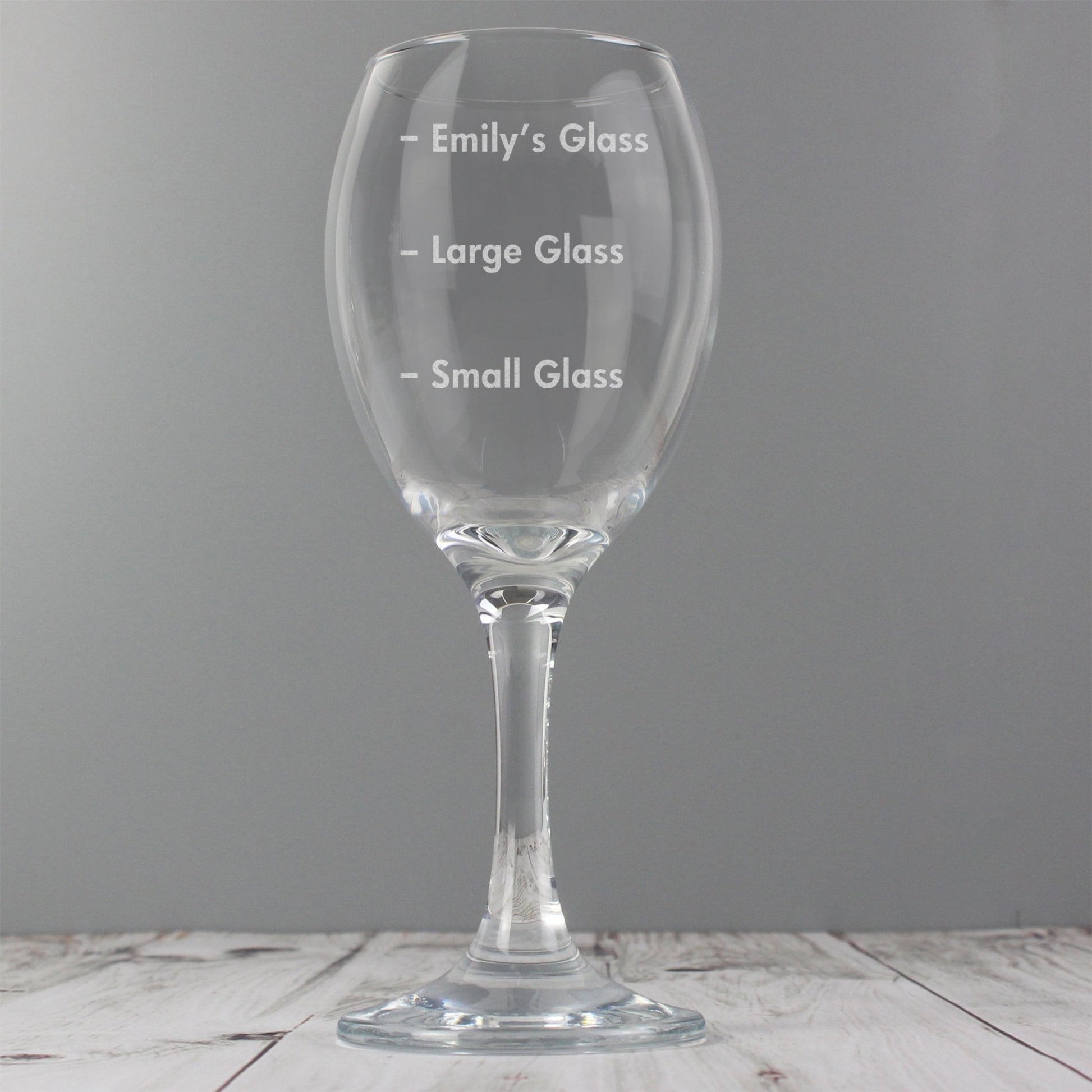 Personalised Measures Wine Glass | Inspired Creative Gifts | UK Supplier