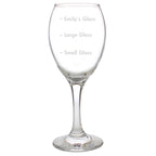 Personalised Measures Wine Glass | Inspired Creative Gifts | UK Supplier