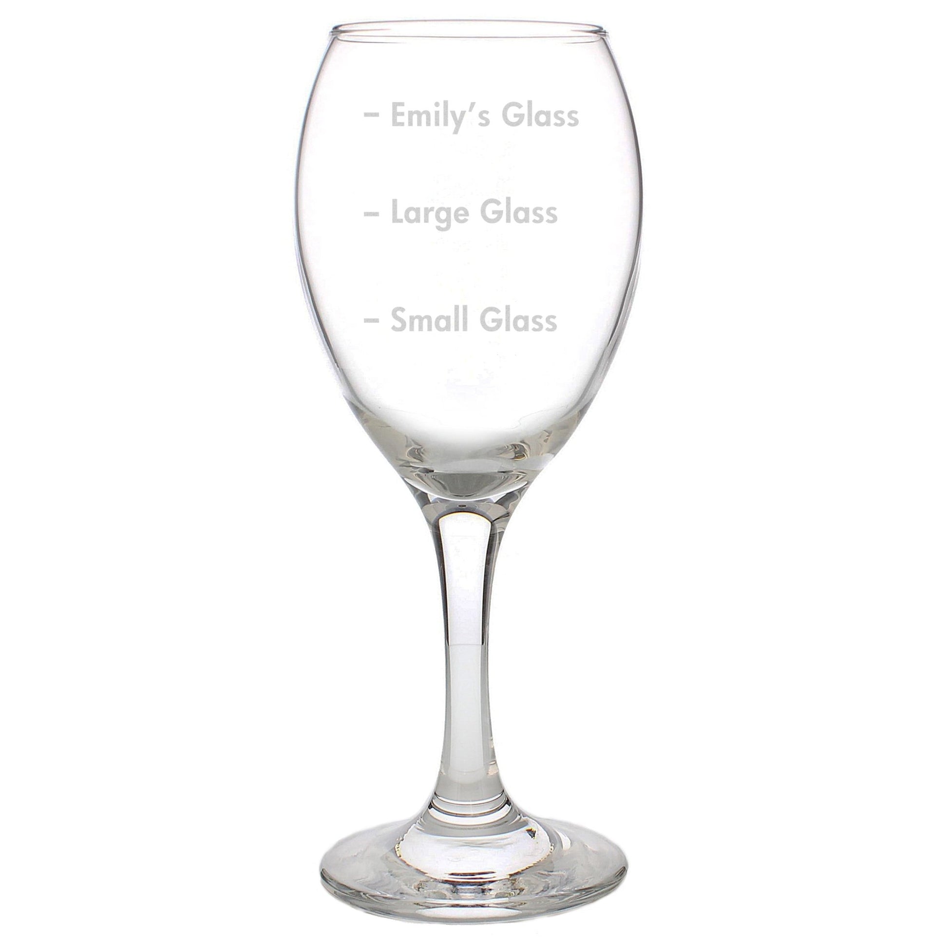 Personalised Measures Wine Glass | Inspired Creative Gifts | UK Supplier
