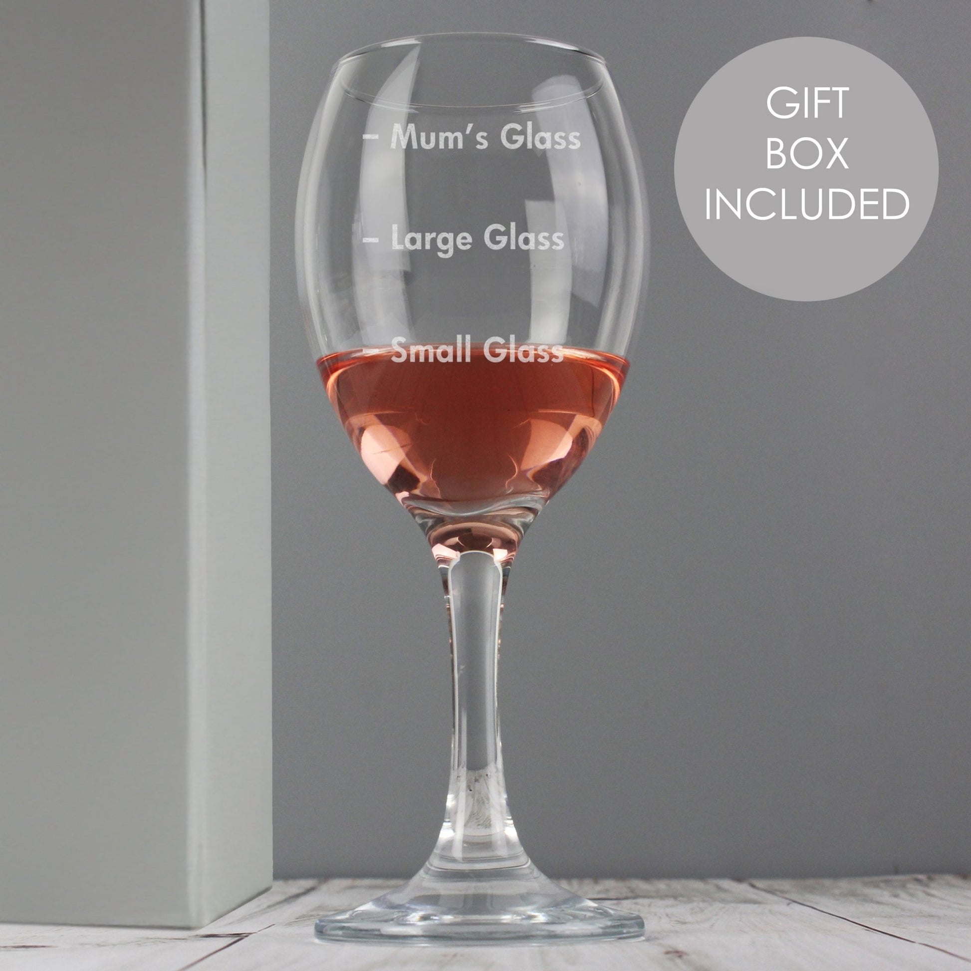 Personalised Measures Wine Glass | Inspired Creative Gifts | UK Supplier