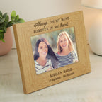 Personalised Memorial Always In My Heart 6x4 Wooden Photo Frame | Inspired Creative Gifts | UK Supplier