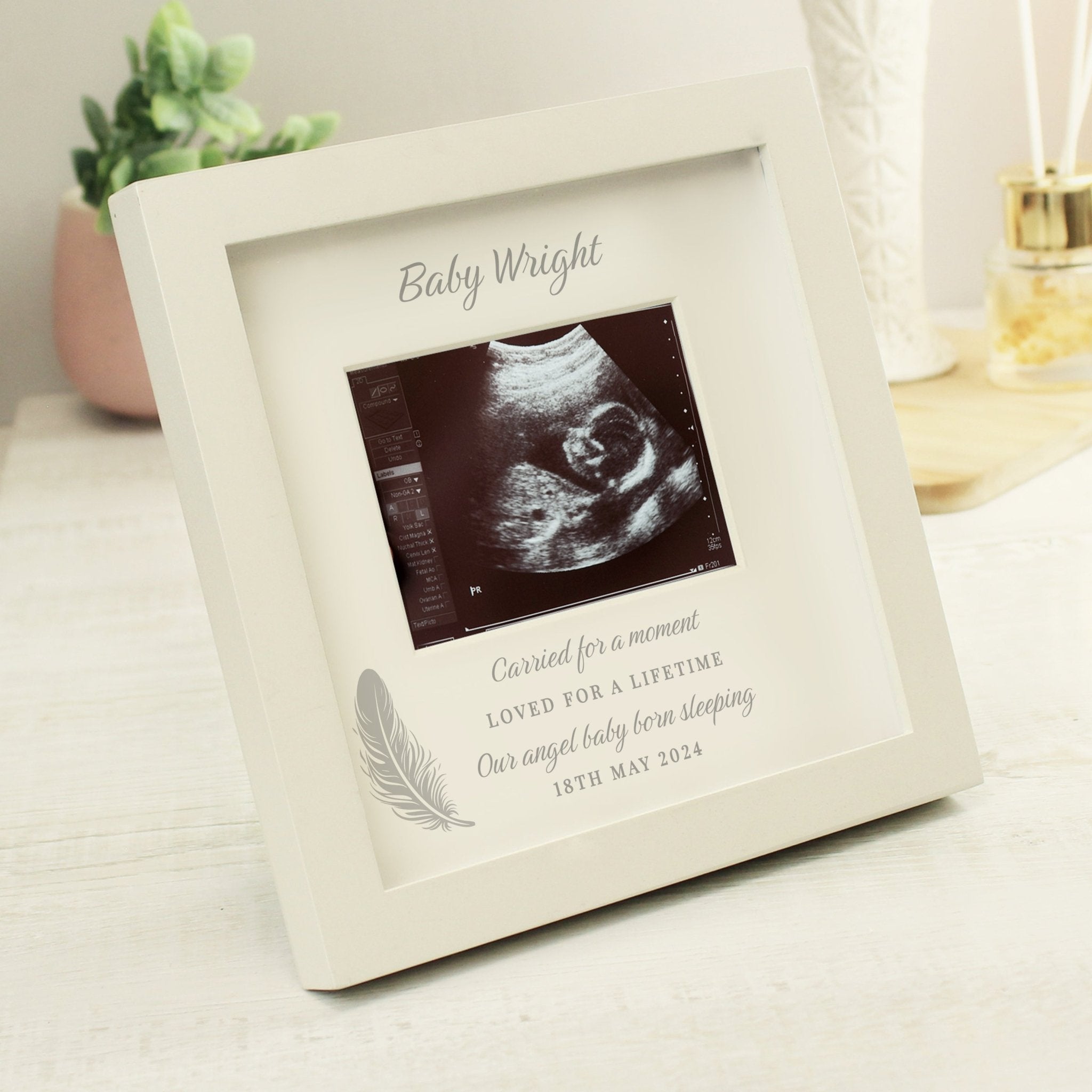 Personalised Memorial Baby Scan Photo Frame | Inspired Creative Gifts | UK Supplier