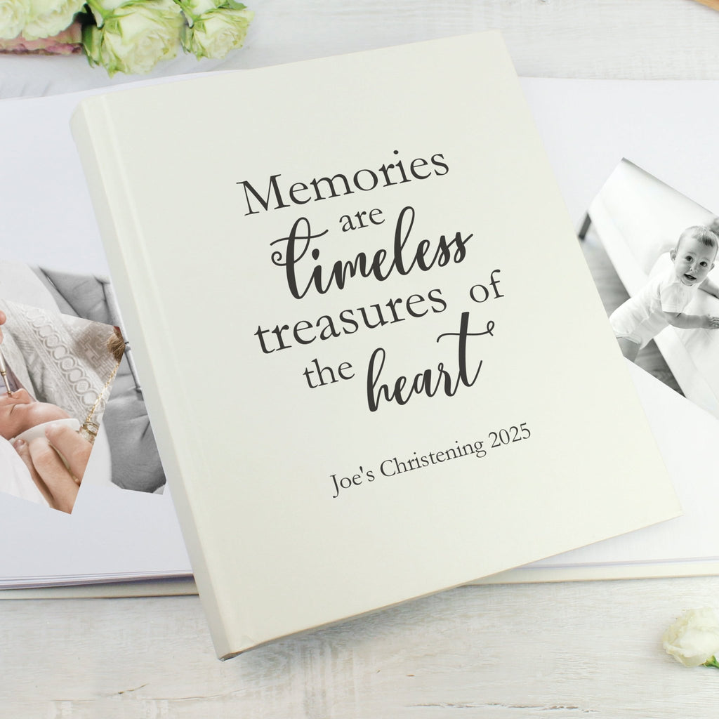 Personalised 'Memories are Timeless' Traditional Photo Album | Inspired Creative Gifts | UK Supplier