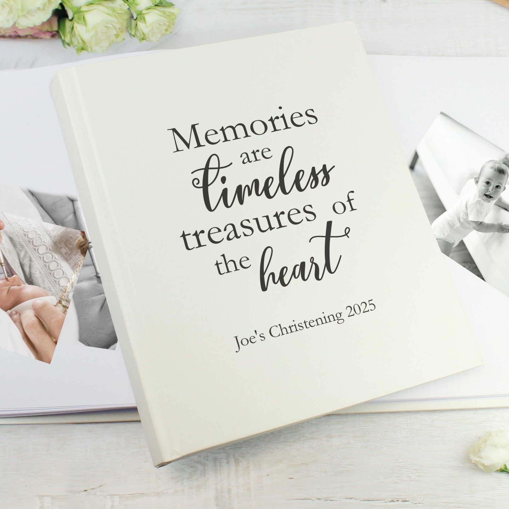 Personalised 'Memories are Timeless' Traditional Photo Album | Inspired Creative Gifts | UK Supplier