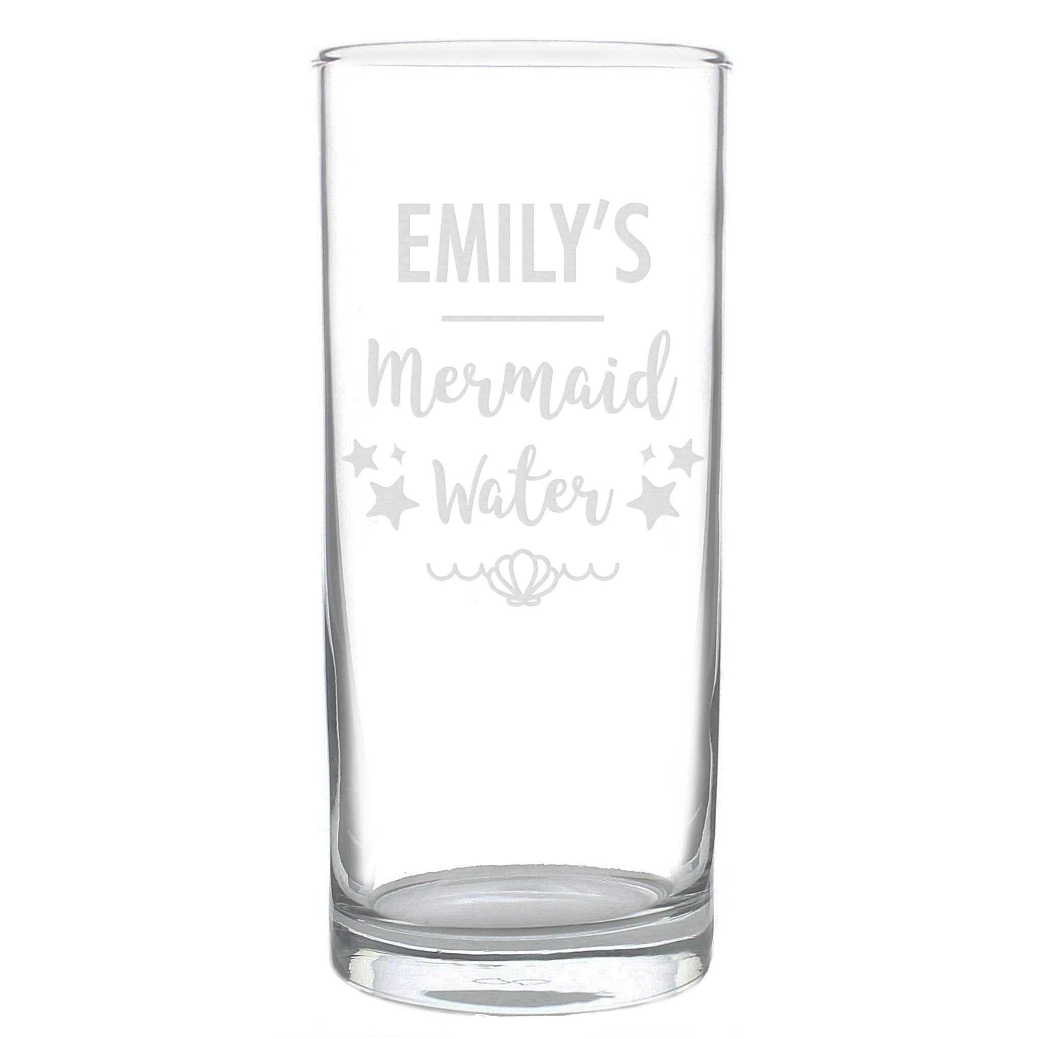 Personalised Mermaid Water Hi Ball Glass | Inspired Creative Gifts | UK Supplier