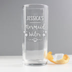 Personalised Mermaid Water Hi Ball Glass | Inspired Creative Gifts | UK Supplier