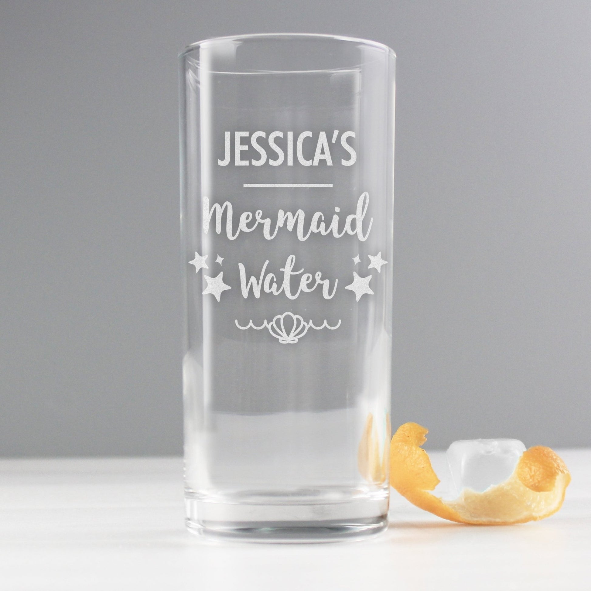 Personalised Mermaid Water Hi Ball Glass | Inspired Creative Gifts | UK Supplier