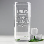 Personalised Mermaid Water Hi Ball Glass | Inspired Creative Gifts | UK Supplier