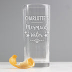 Personalised Mermaid Water Hi Ball Glass | Inspired Creative Gifts | UK Supplier