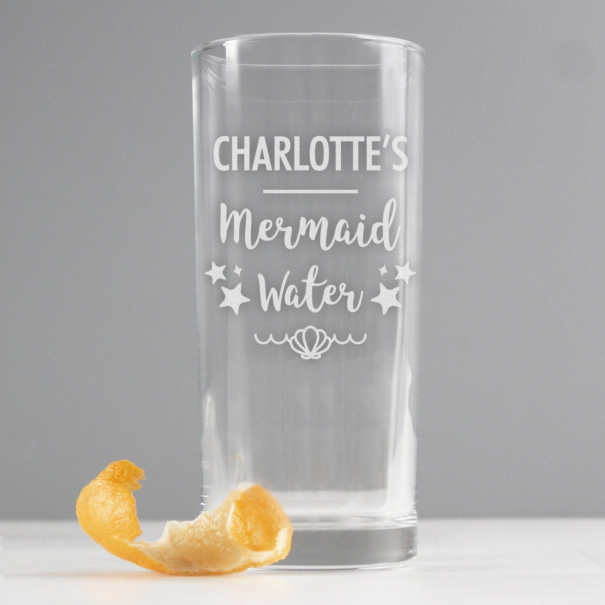 Personalised Mermaid Water Hi Ball Glass | Inspired Creative Gifts | UK Supplier
