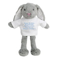 Personalised Message Bunny Rabbit - Blue | Inspired Creative Gifts | UK Supplier