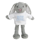Personalised Message Bunny Rabbit - Blue | Inspired Creative Gifts | UK Supplier