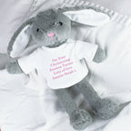 Personalised Message Bunny Rabbit In Jumper - Pink | Inspired Creative Gifts | UK Supplier