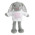 Personalised Message Bunny Rabbit In Jumper - Pink | Inspired Creative Gifts | UK Supplier