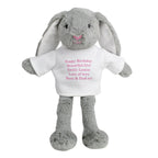 Personalised Message Bunny Rabbit In Jumper - Pink | Inspired Creative Gifts | UK Supplier