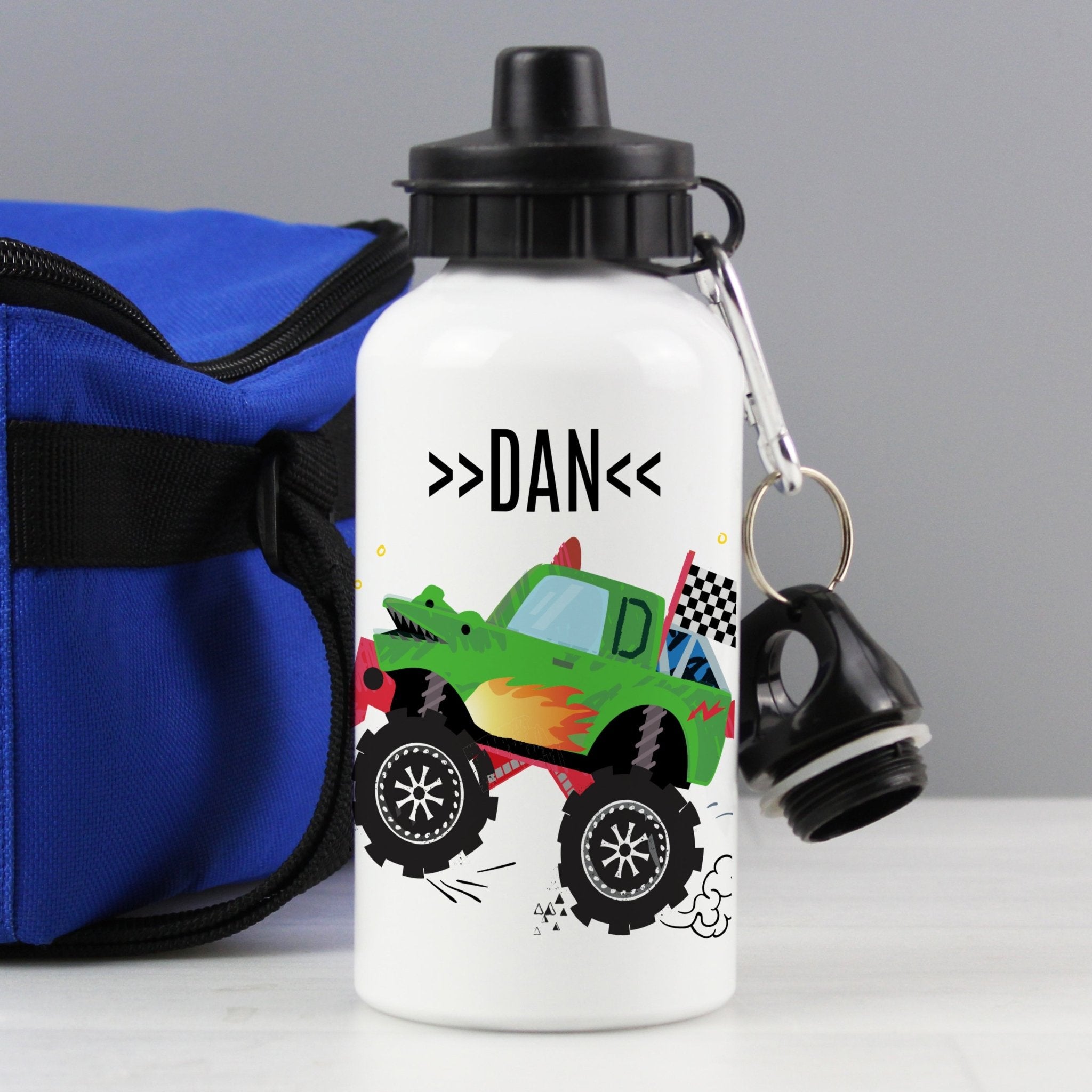 Personalised Monster Truck Drinks Bottle | Inspired Creative Gifts | UK Supplier