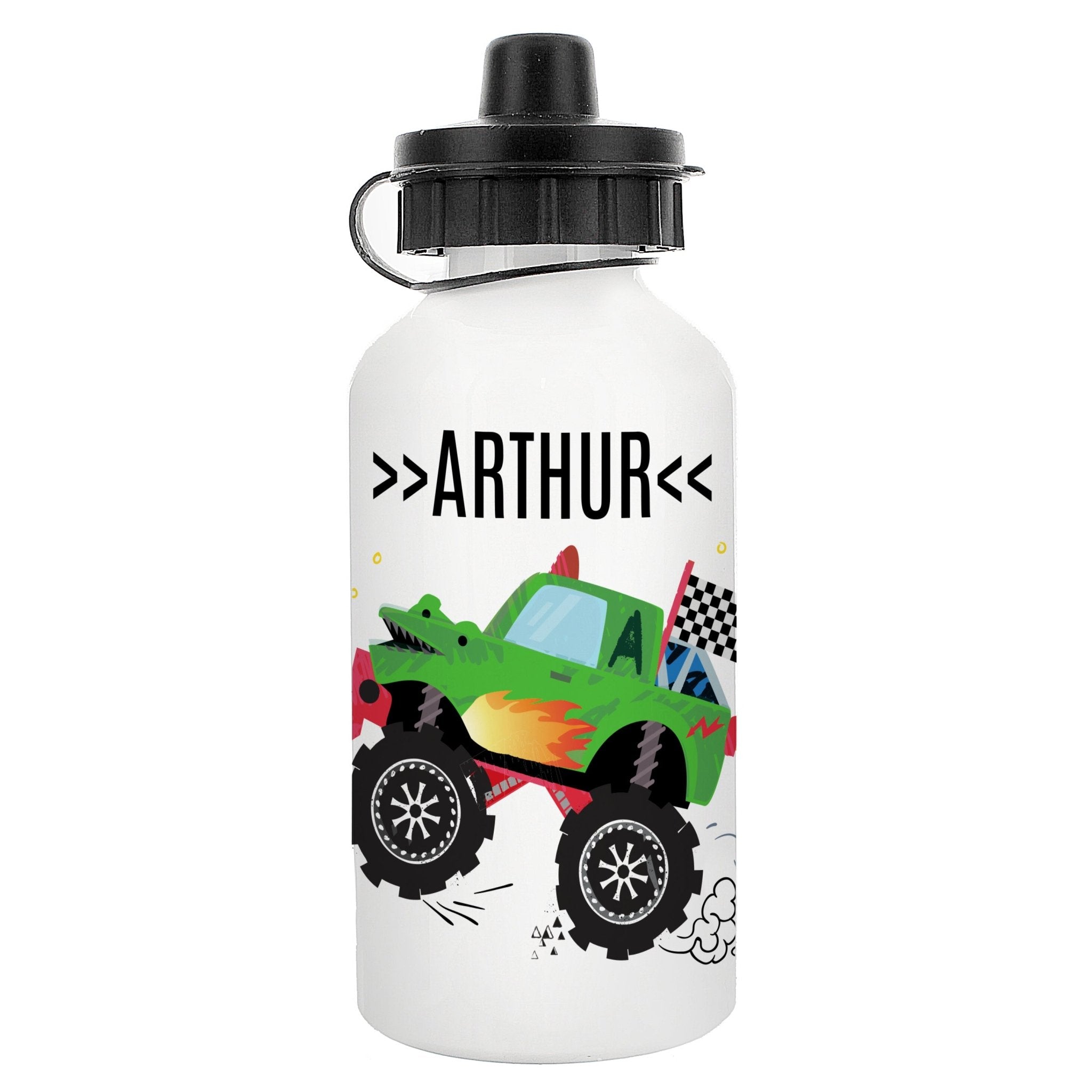 Personalised Monster Truck Drinks Bottle | Inspired Creative Gifts | UK Supplier
