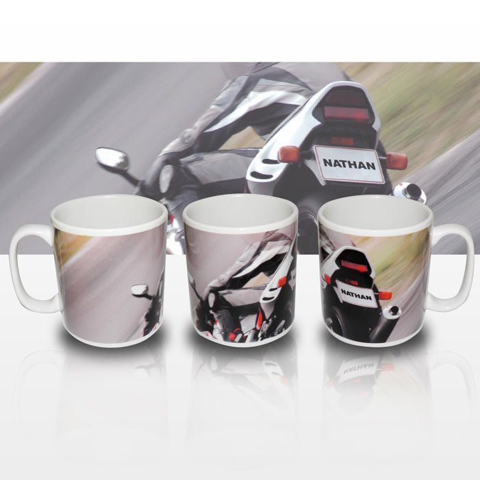 Personalised Motorbike Mug | Inspired Creative Gifts | UK Supplier