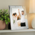 Personalised Mr & Mrs 5x7 Silver Photo Frame | Inspired Creative Gifts | UK Supplier