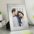 Personalised Mr & Mrs 6x4 Silver Photo Frame | Inspired Creative Gifts | UK Supplier