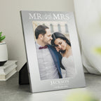 Personalised Mr & Mrs 6x4 Silver Photo Frame | Inspired Creative Gifts | UK Supplier