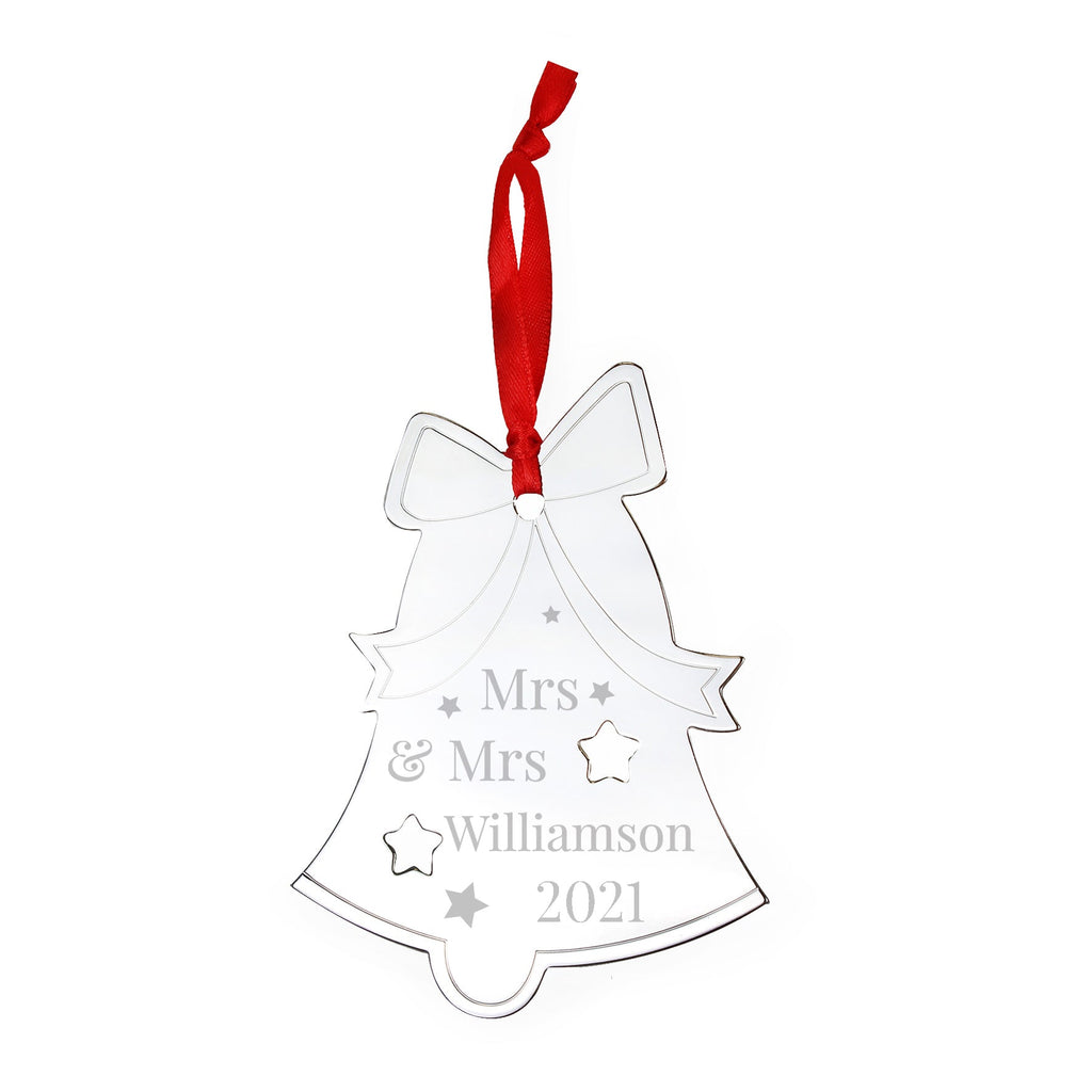Personalised Mr & Mrs Bell Tree Decoration | Inspired Creative Gifts | UK Supplier