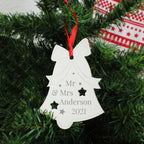 Personalised Mr & Mrs Bell Tree Decoration | Inspired Creative Gifts | UK Supplier