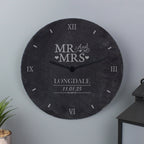 Personalised Mr & Mrs Slate Clock | Inspired Creative Gifts | UK Supplier